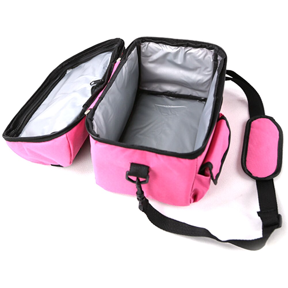 Breast Milk Double Layer Cooler Tote Food Thermal Insulated Cold Container Lunch Bag Zipper Camping Large Capacity Carrier