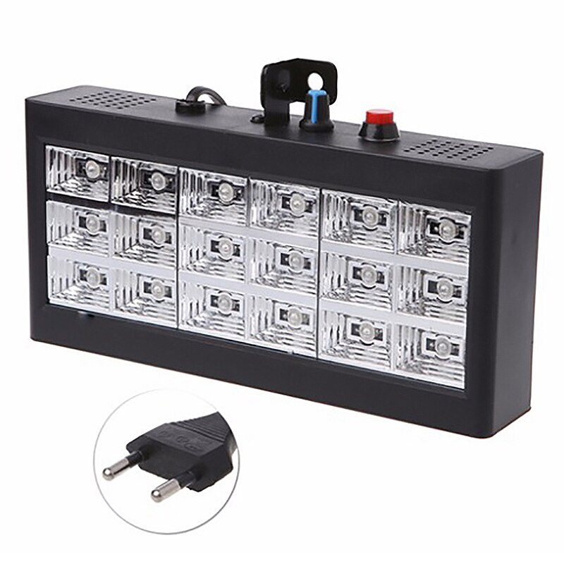 Sound Music Control 18W Rgb Led Stage Effect Lighting Dj Party Show Strobe Disco Light 220V Ac 110V (Eu Plug)