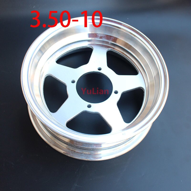 3.50-10 wheel hub Electric tricycle scooter aluminum wheel hub closed car four wheeled vehicle, 10inch vacuum aluminum wheel