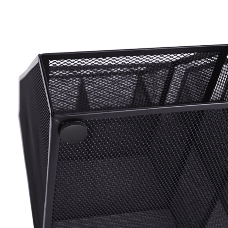 Hjemmekontor skrivebord kontor lagring fil stativ organisator sorterer sortere metall mesh