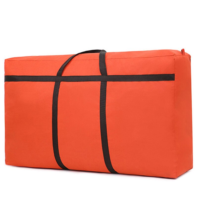 Wasserdichte Tragbare Große Kapazität Decke Tasche robust ziehen um Tasche Oxford Tuch Dicke extra Große Leinwand gewebte Tasche 75*48*28CM: Orange