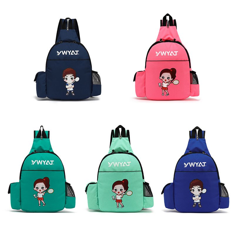 Nylon Badminton Bag Large Capacity Hold 2 Rackets Children&#39;s Tennis Racket Bag Portable Ball Sports Backpack Clothing Handbag