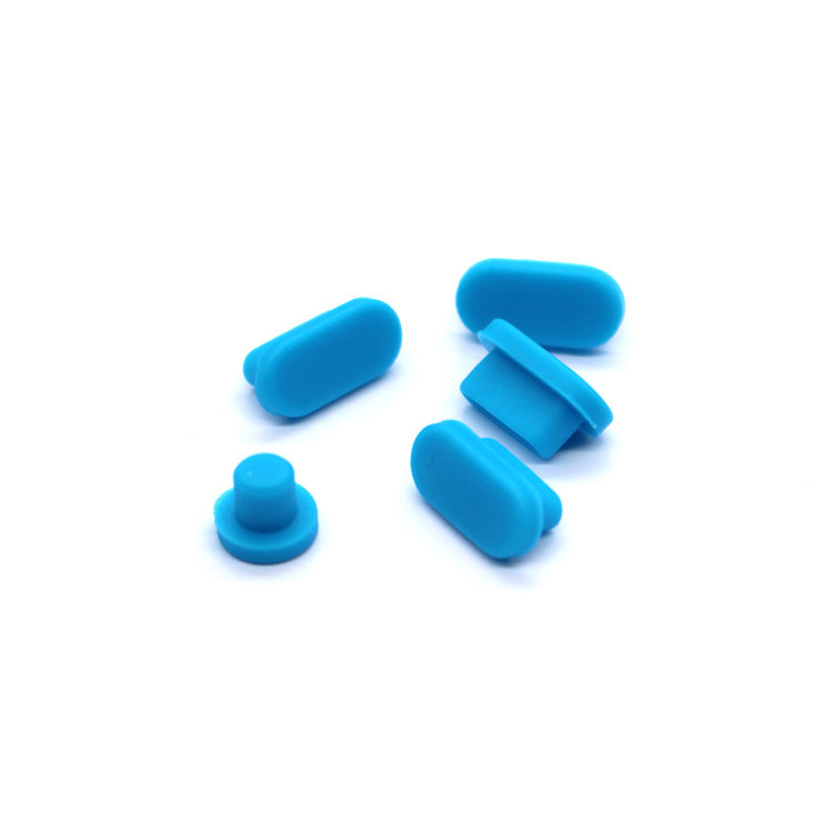 5 Stks/set Anti Dust Vuil Plug Voor Macbook Pro16 Macbook Air 13 Macbook 13 15 Pro Touch Bar Siliconen Poort stekkers Cover Set: 5  Blue