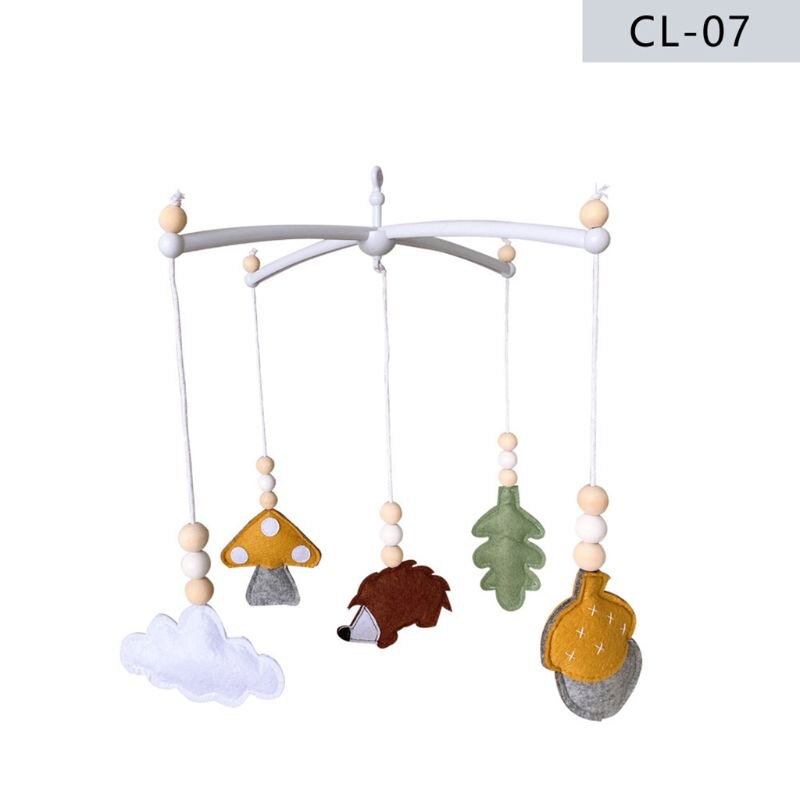 1 Set Nordic Baby Infant Felt Rattles Bed Bell Wind Chimes Toys Kids Children Room Hanging Decorations: 07