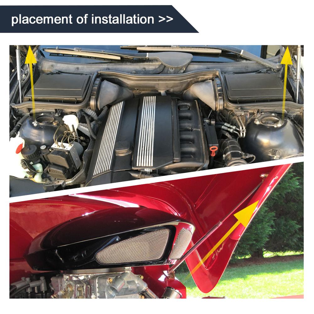 Silver Tone 100N 380mm/15" Long Gas Spring Shock Support Lift Arms Strut lifting Holding Motion Control Device