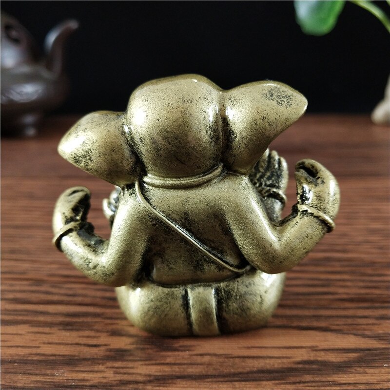 Statua Elefante Buddha Statua Grande Di Ganesh In Pietra - Foto 3