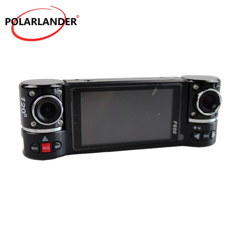Beste prijs 2.7 inch dual camera auto dvr nachtzicht digitale videorecorder  f600 hd auto camcorder dashcam sos-knop 120 °