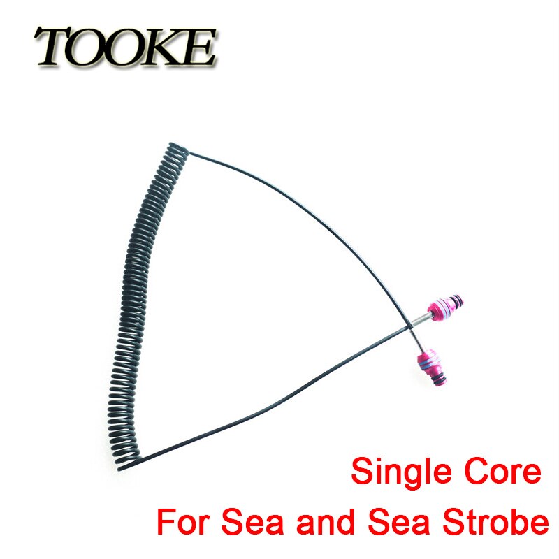 Scuba mergulho cabo de fibra óptica para mar &amp; mar YS-01 YS-D2 YS-D3 strobe mergulho à prova dwaterproof água habitação caso iluminação: PINK Single cord