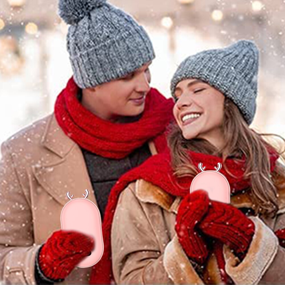 Ogrzewacz dłoni 2 w 1 przenośny moc Bank USB akumulator elektryczny ogrzewacz dłoni inteligentna stała temperatura 5200mAh