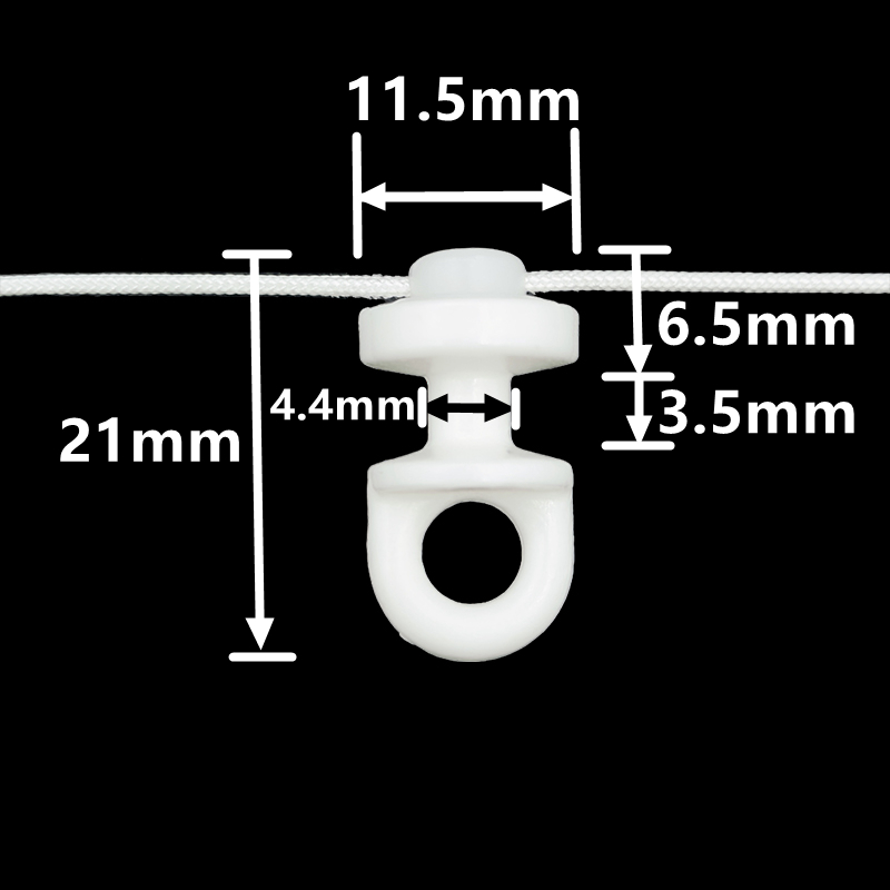 Silent Curtain Track Pulley For S Fold Wave Curtains Rail  Distance 54mm 60mm 70mm 80mm s-wave curtain line runner