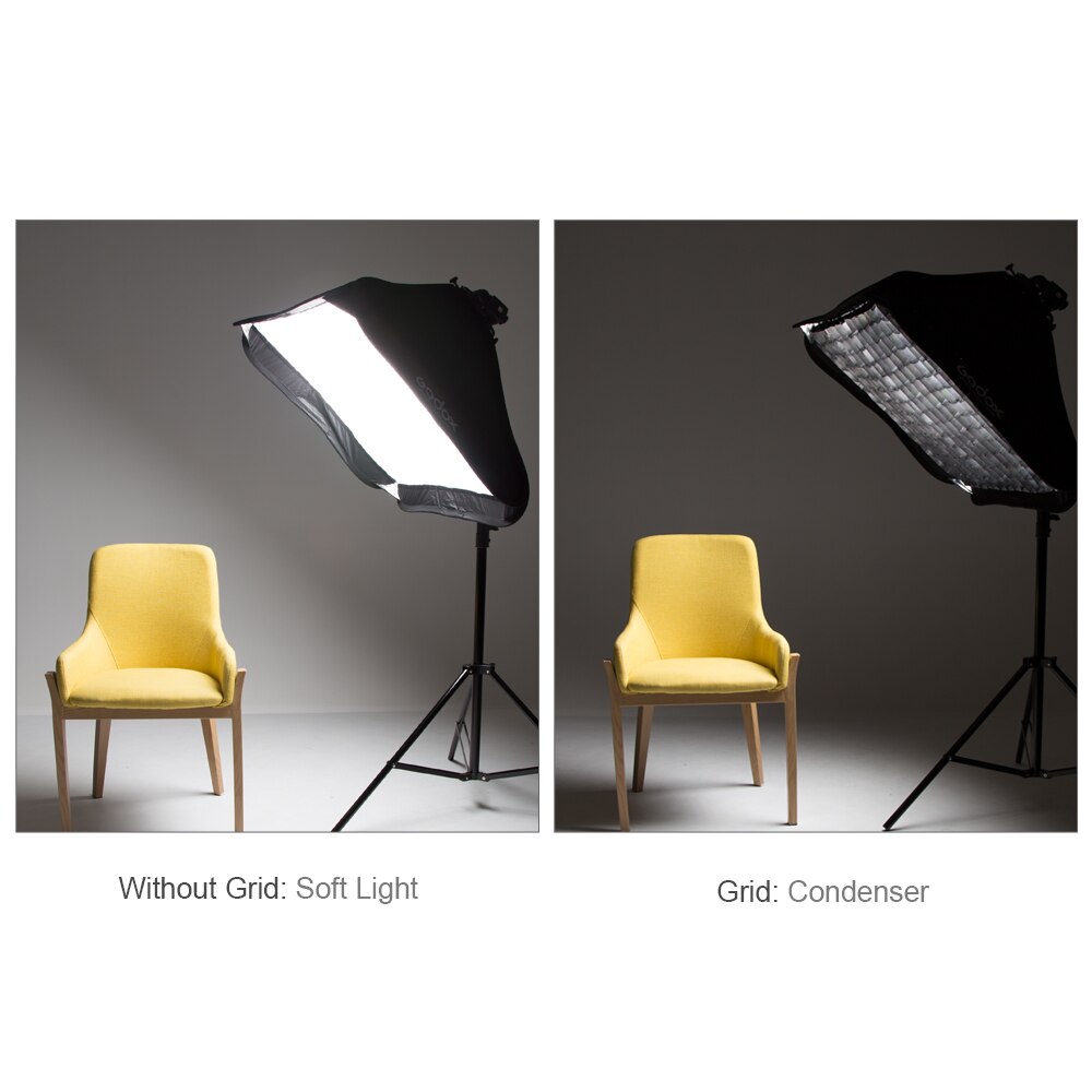 Godox 50*50cm 20*20 " honeycomb gitter firkantet net reseau grid til godox s-type softbox (kun gitter)