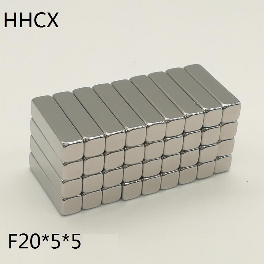 10 20 50pcs/lot Neodymium Magnet 20x5x5 mm N35 Strong Square NdFeB Rare Earth Magnet 20*5*5 mm Magnets 20mm x 5mm x 5mm 20x5x5mm