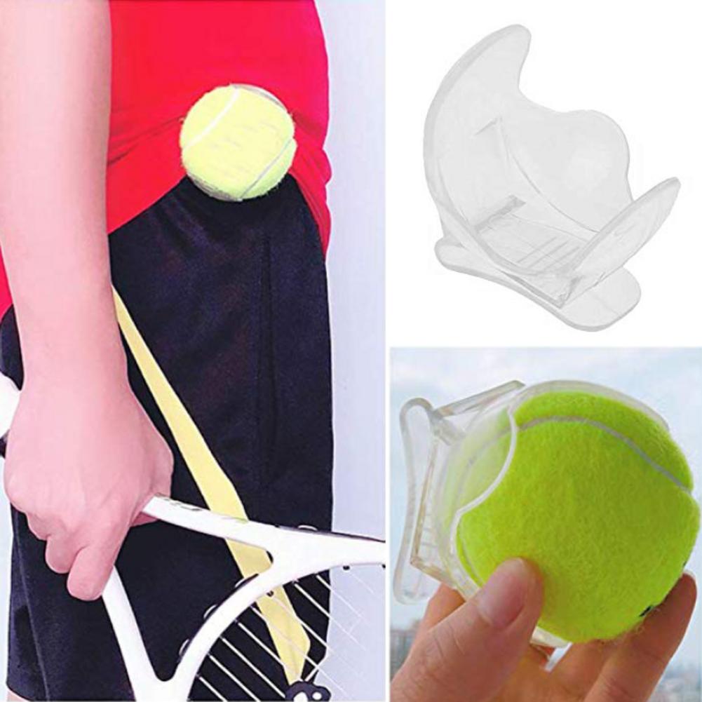 Durable Portable Tennis Ball Clip Tennis Ball Holder Waist Clip Transparent Holds Training Equipment Tennis Ball Accessories