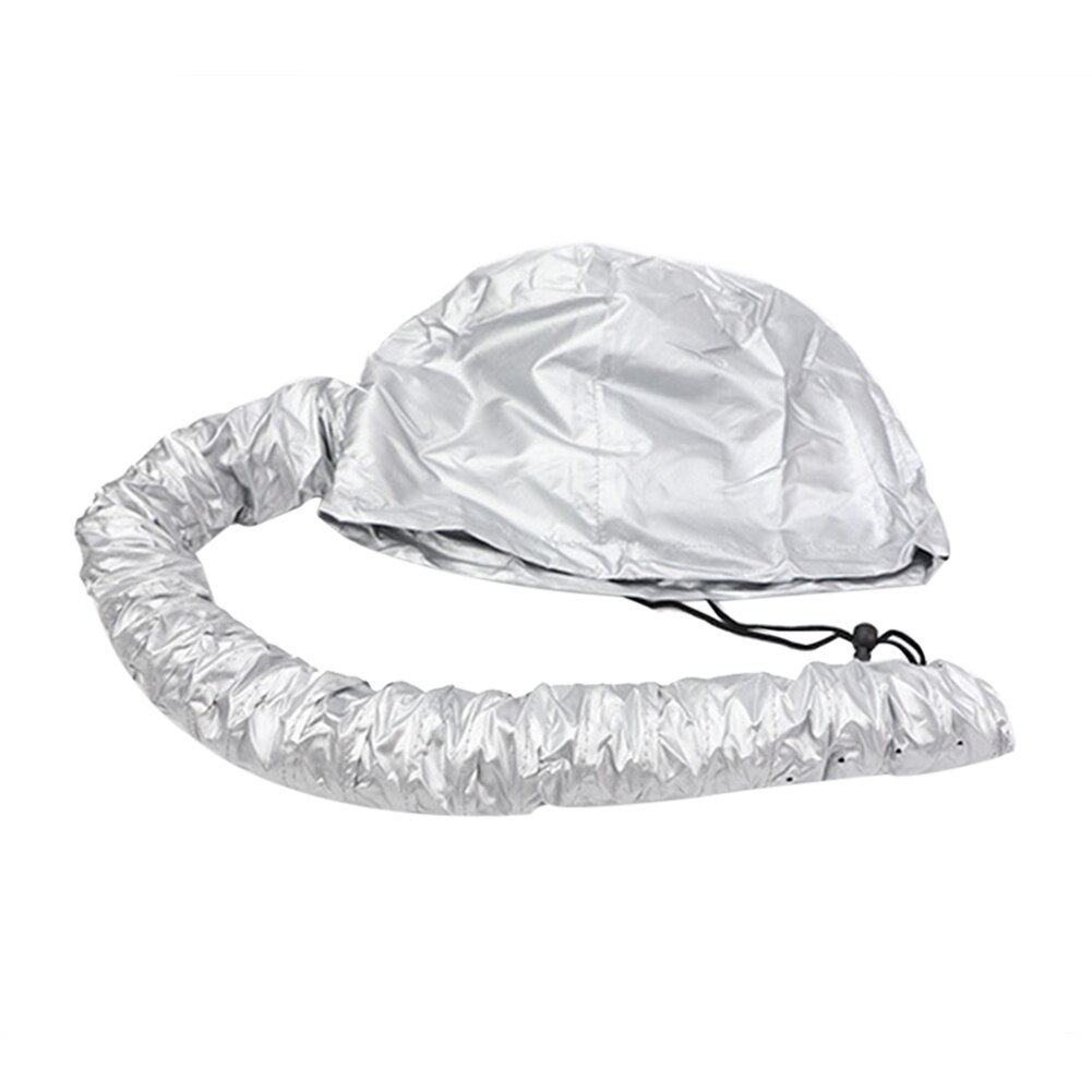 Gorro de aceite para secador de pelo, gorro de peluquería para salón de belleza, casco permanente, vaporizador de pelo, herramientas de estilismo para SPA, 1 ud.: Silver