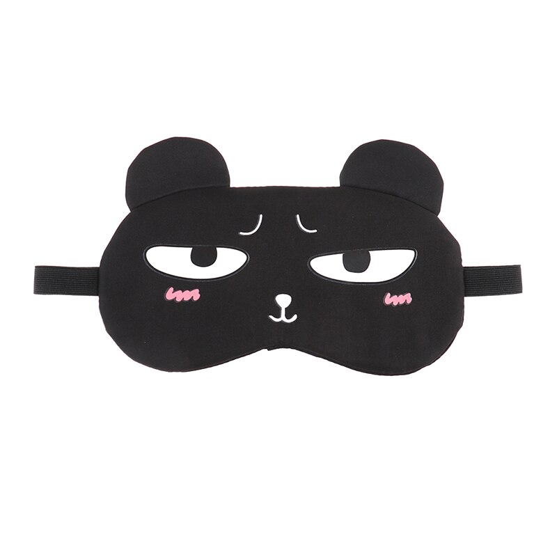 Slaap Oogmasker Slaapmasker Katoen Kat Ooglap Slaapmasker Leuke Eye Cover Travel Rest Eye Band Slapen Aid Blinddoeken: J