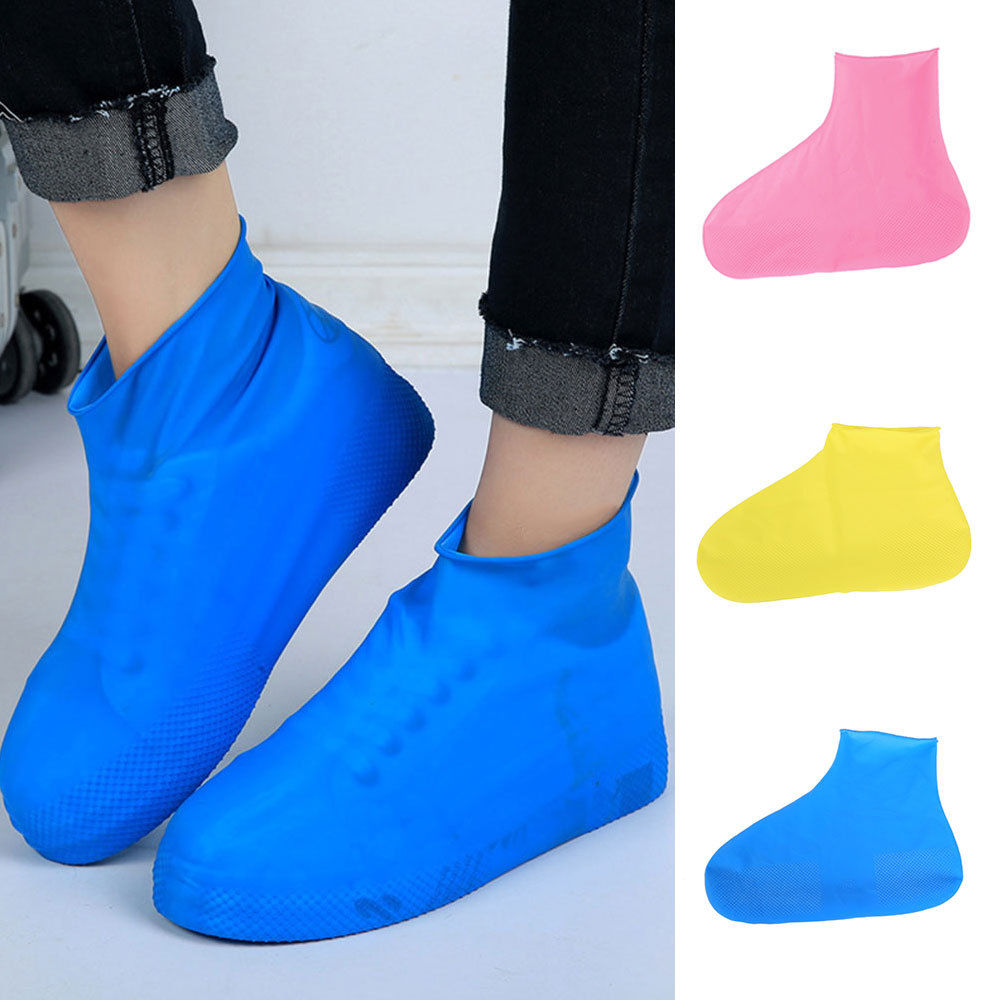 Cubrebotas de látex desechables, impermeables, antideslizantes, para lluvia, nieve