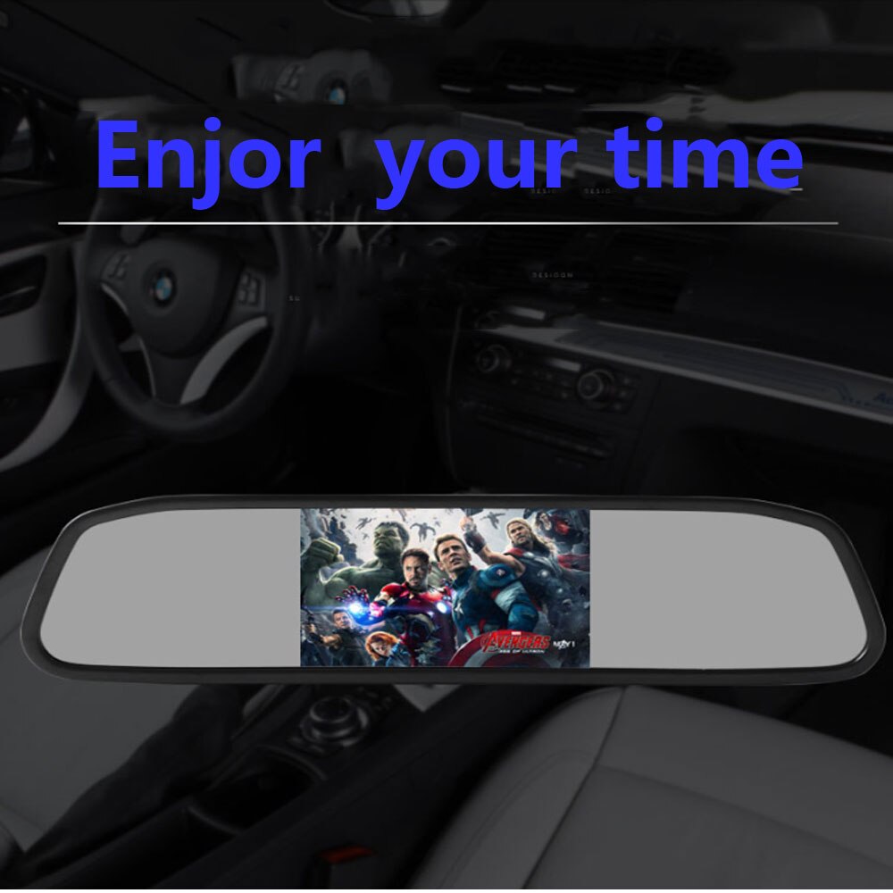 Car Monitor 4.3 or 5 Inch LCD TFT Display Desktop Foldable Mirror Video PAL NTSC Auto for Parking Rear view Backup Camera