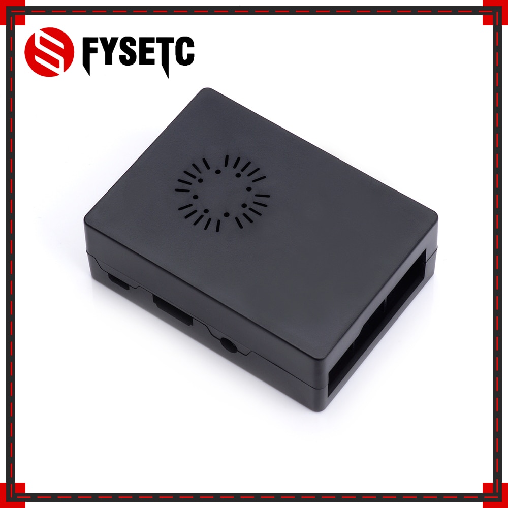 Raspberry Pi3 Modelo B + carcasa negra ABS carcasa de plástico con ventilador de refrigeración Compatible Raspberry Pi 3 Modelo B + Plus
