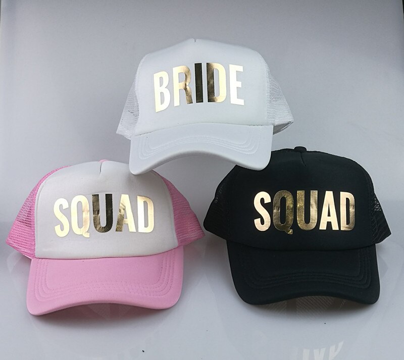 Casquette de rappeur de baseball rose, chapeau pour enterrement de vie de jeune fille, pour mariage,