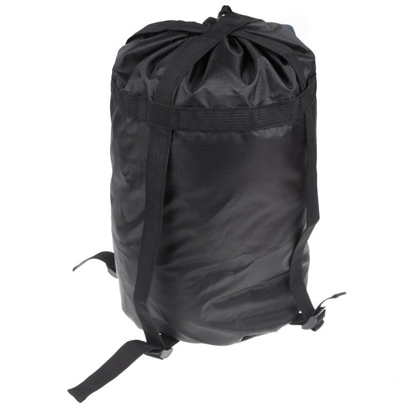 BLAUW VELD Hoge capaciteit Compressie Stuff Sack Bag Outdoor Camping Slapen Zwart S