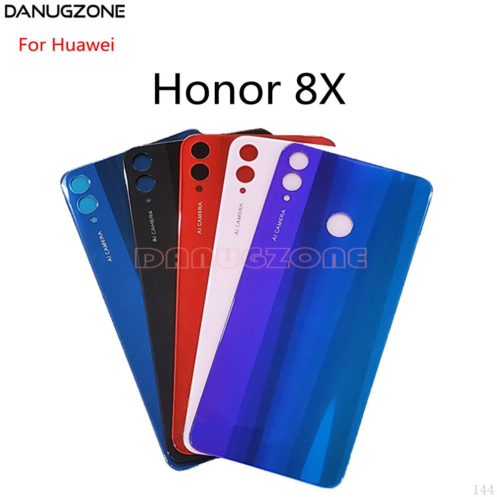 Vitre Arrière Pour Huawei Honor 8 - Cache Batterie Bleu Avec Logo, Neuf Sous Blister