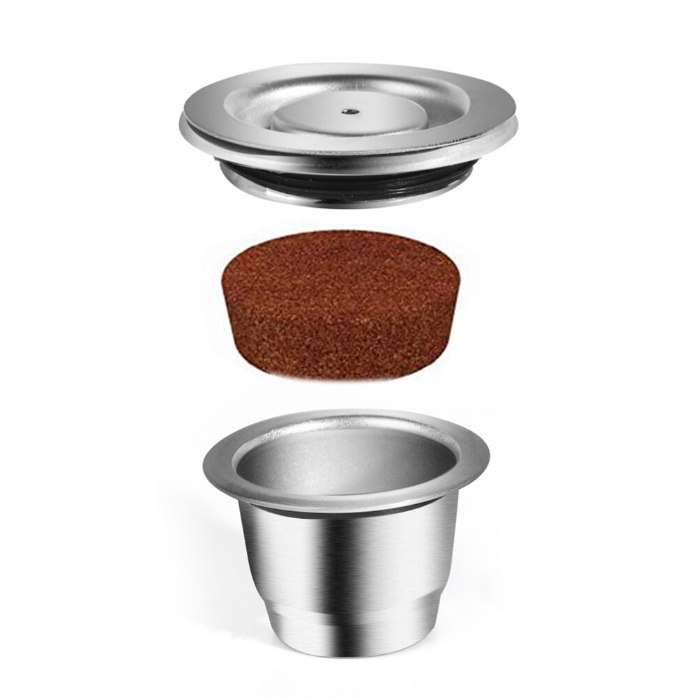 Herbruikbare Koffie Capsule Voor Nespresso Machine Hervulbare Maker Filter Voor Cafeteira Nespresso Inissia Rvs Tool