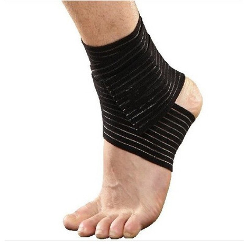 2 stuks kinesiologietape zwarte enkelband sportband compressieband elleboog/knie/pols hand