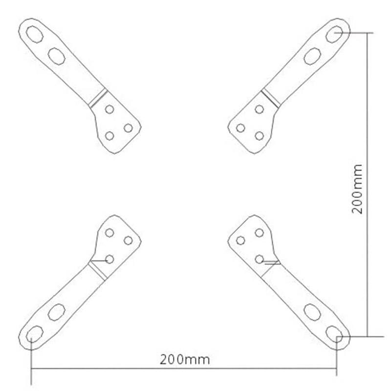 Trou d'extension de trou de présentoir Interface VESA 75 ou 100 Extension 200 LCD-201
