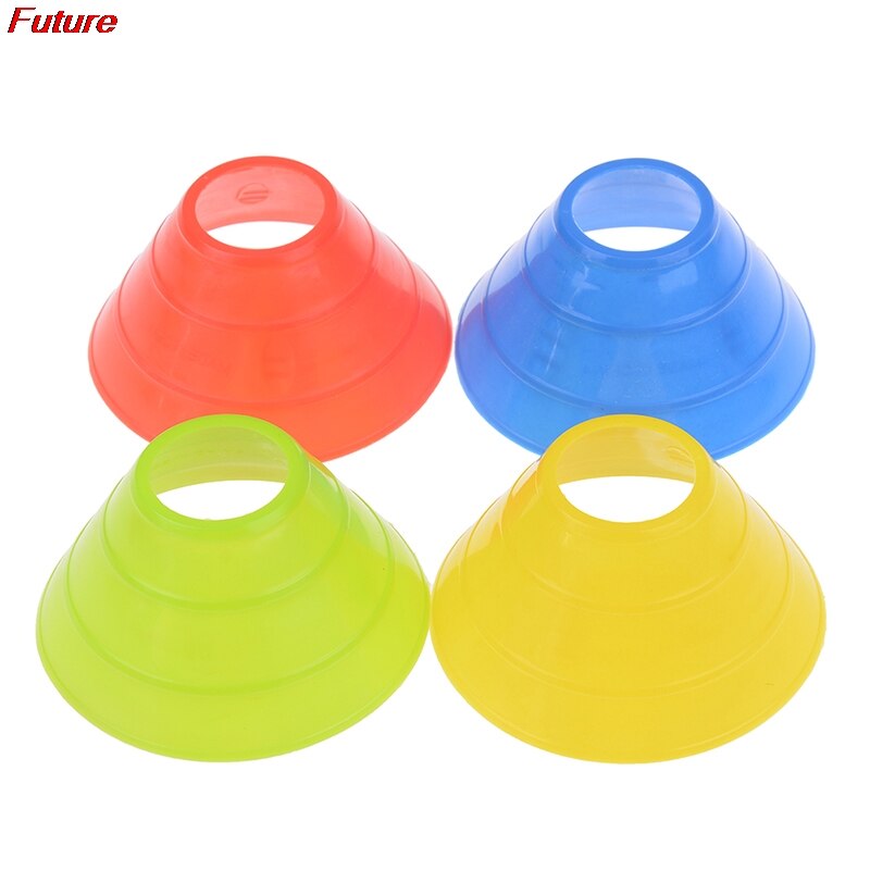 5pcs/set Of Product Football Training Logo disc-shaped pressure-resistant Cone Marker Bucket PE Sporting Goods