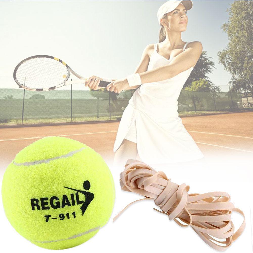 Tennis Trainer Tennis Ball Practice Single Self-Study Training Beginner Rebound Tool Single with Rope Training Tennis Elasc A4E3