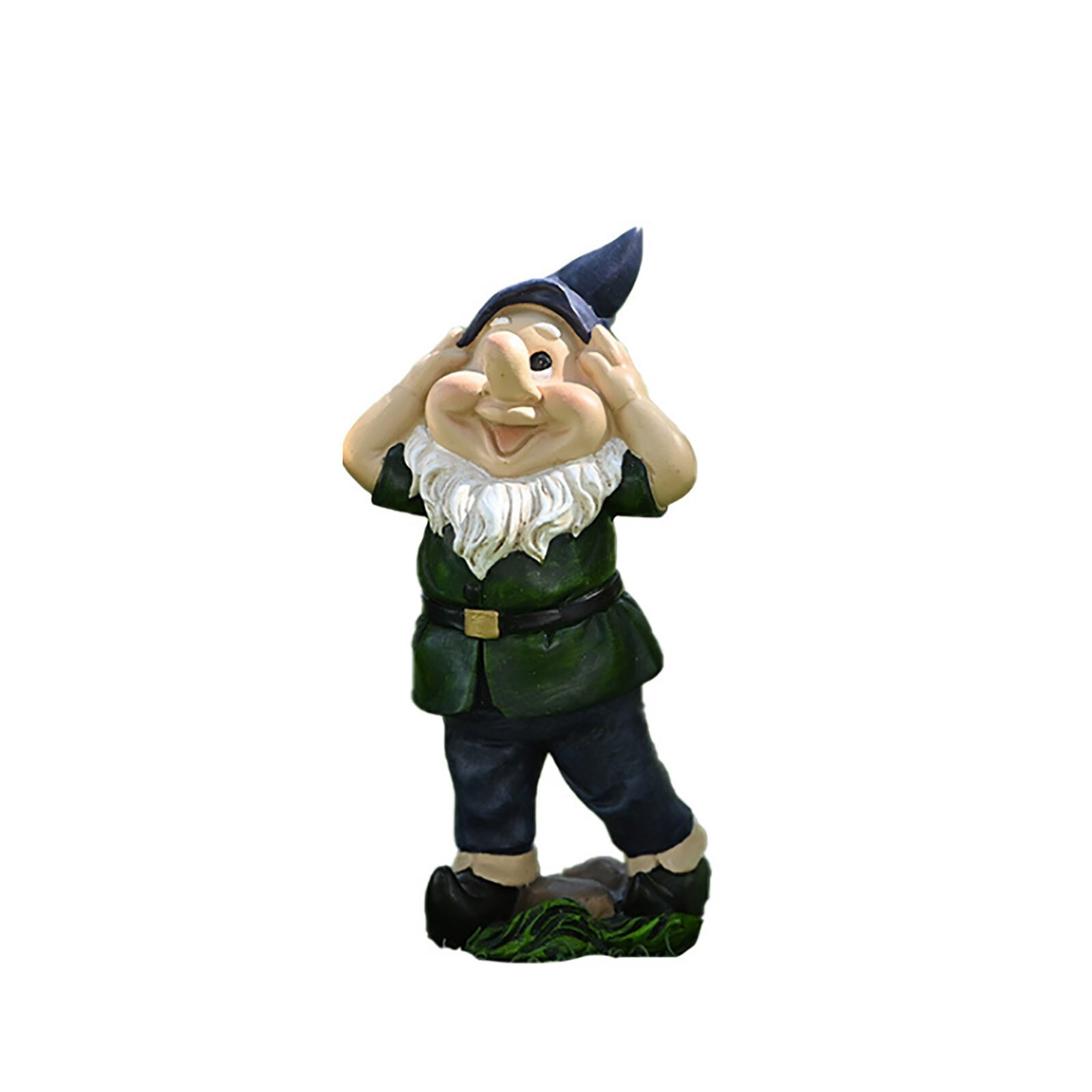 Resin Naughty Garden Gnome Garden Statue Christmas Dress Up Garden Decoration Resin Gnome Christmas Resin Gnome Hogard: E