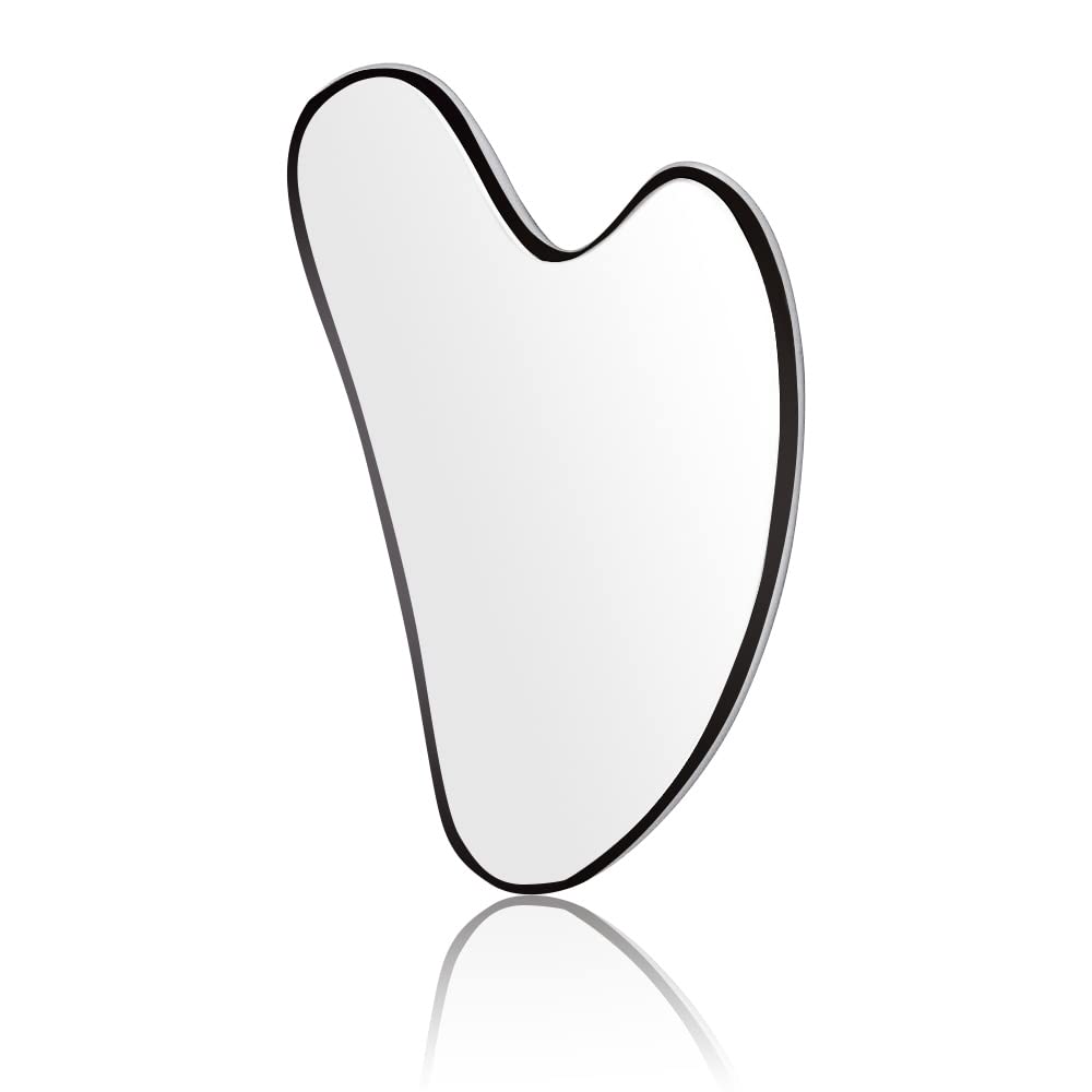 Rolo facial de gelo e conjunto de ferramentas gua sha de aço inoxidável, massageador facial rolo de gelo ferramenta de cuidados com a pele conjunto de beleza ferramenta de contorno de levantamento: Vermelho