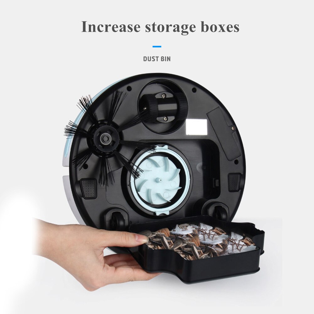 Automatic Robotic Vacuum Cleaner Movable Intelligent Robot Sweeper with Powerful Suction Household Floor Sweeping Mopping Tool