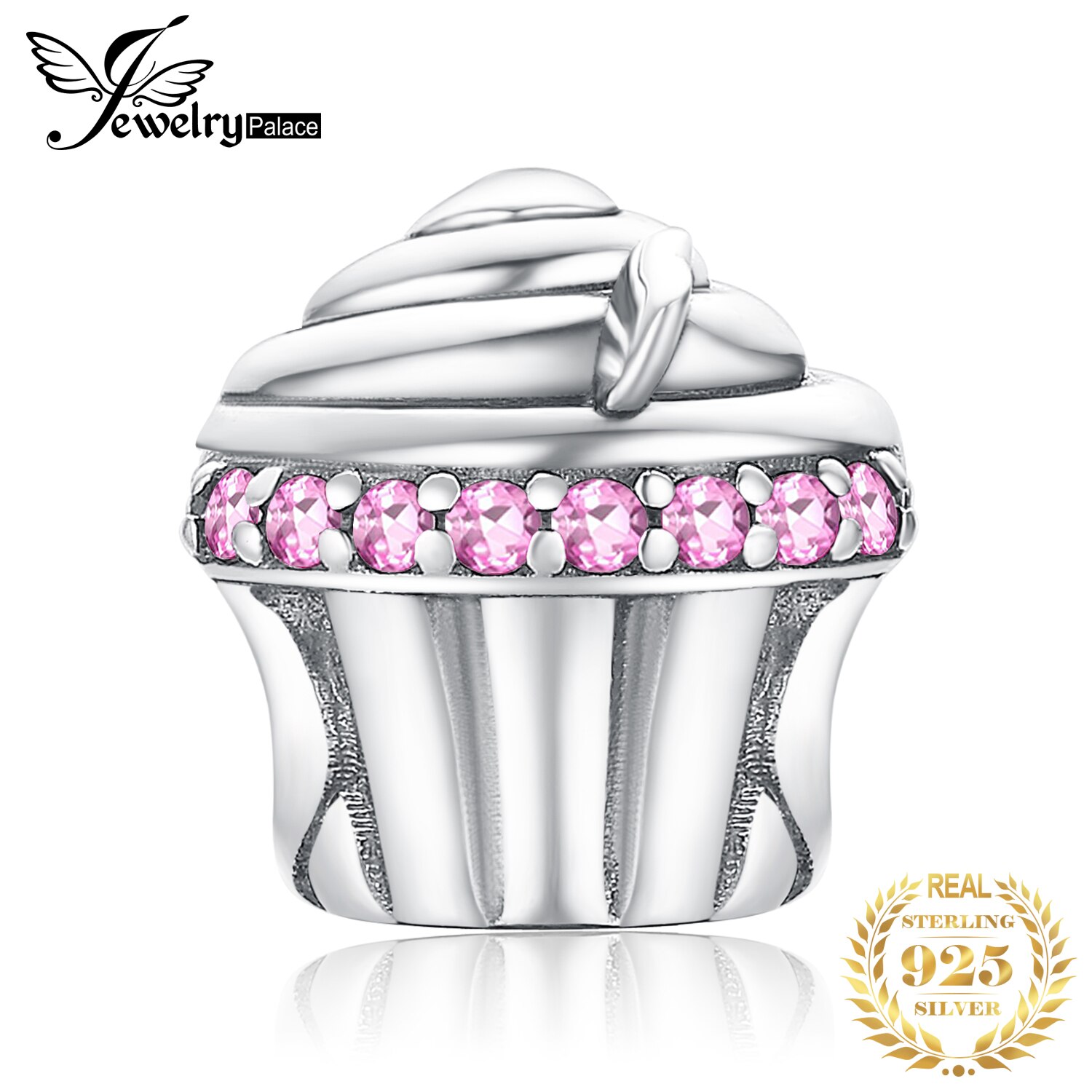 JewelryPalace Cupcake 925 Sterling Silver Beads Charms Silver 925 Original For Bracelet Silver 925 original Beads Jewelry Making