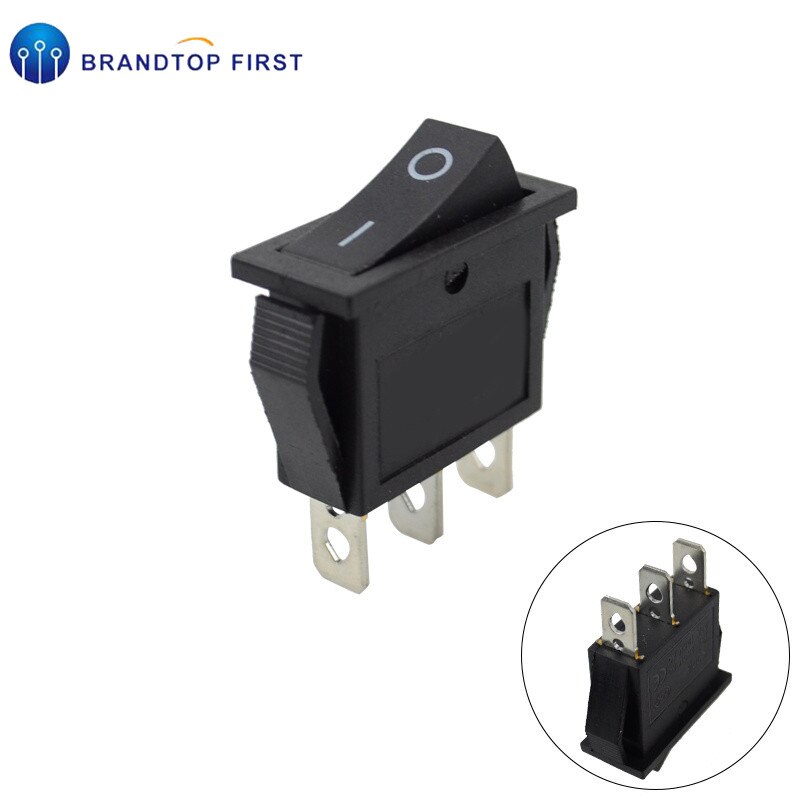 1pcs Black Rocker Switch 2 Pin 3 Pin Black Boat Switch 2 Position15A 250V