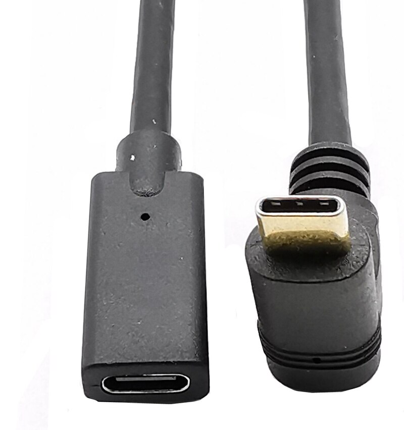 100W PD 5A typ C męski na żeński przedłużacz kabel 4K @ 60Hz USB-C USB3.1 Gen 2 10 gb/s przewód przedłużający dla Macbook Pro konsoli nintendo Switch: 1.8m / Up Down