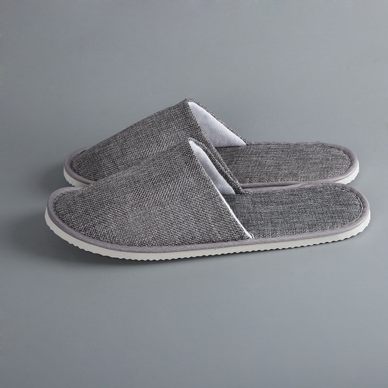 Wegwerp Slippers Hotel Schoonheidssalon Kamer Linnen Slippers Wasbaar Non-Slip Comfortabele Paar Reizen Slippers Mannen Slippers