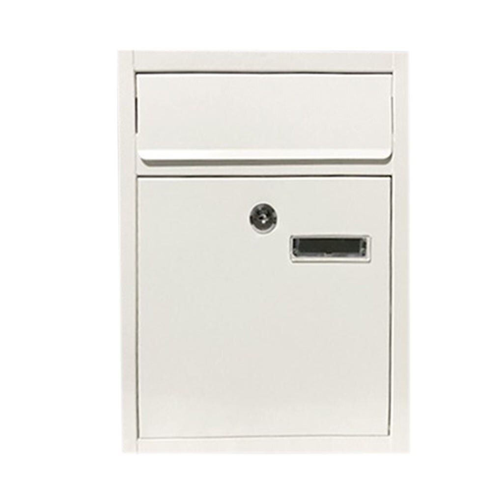 Tin Metal Post Mailbox Message Suggestion Box Wall Mounted Mail Box Security Mailboxes Lockable Rural Security Mails Locking