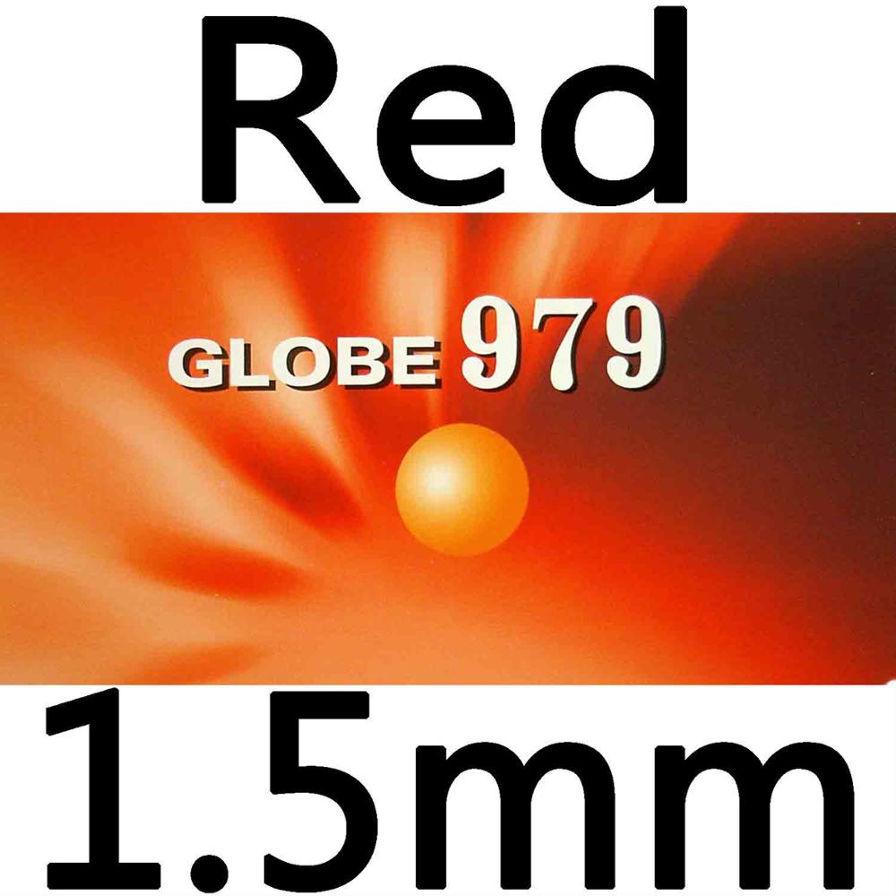 Globo 979 Chop + ataque largo Pips-Out ping pong goma con esponja: red 1.5mm