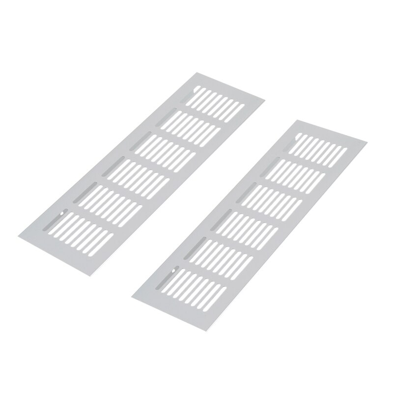4 stk bred aluminiumslegering ventilationsgitter til skabskabinet klimaanlæg 250mm