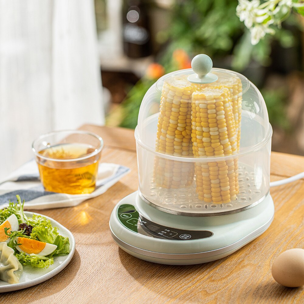 220V Household Mini Electric Egg Boiler Multi Steaming Cooker Automatic Breakfast Maker With Timing Function