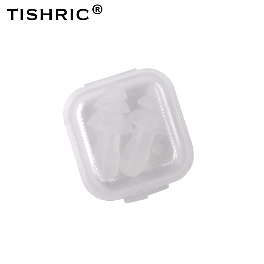 Tashric tampões de ouvido de silicone para dormir tampões de ouvido de ruído protetor de ouvido sono tampões de ouvido anti-ruído para natação plugue de ouvido: Transparente