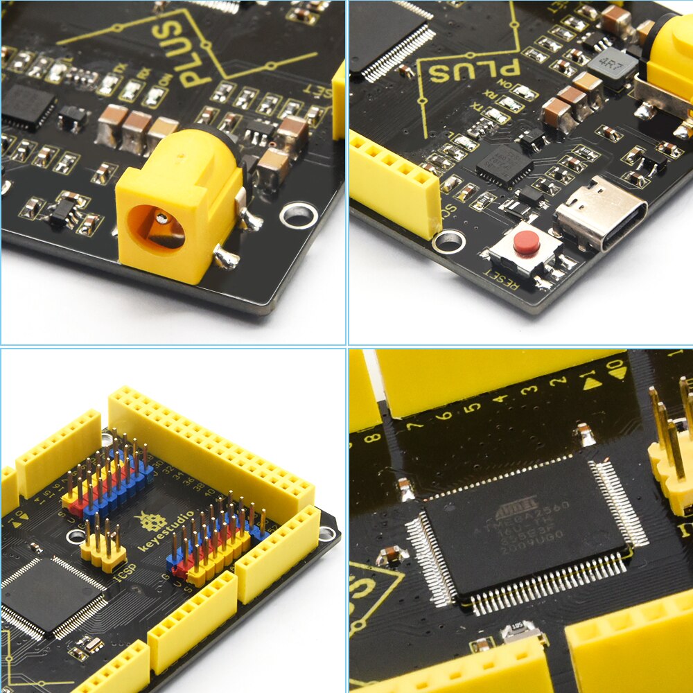 KEYESTUIDO Mega 2560 Plus Board + Type-C USB Cable Compatible with Arduino MEGA 2560 REV3