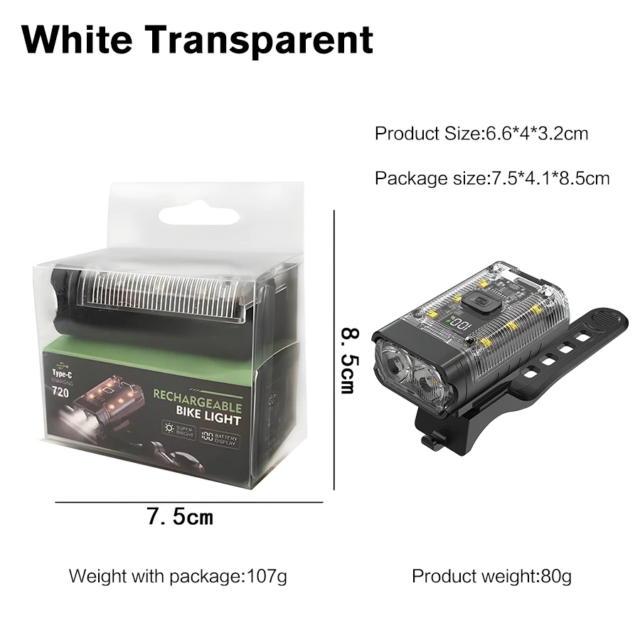 Fietslicht T6 LED Front USB Oplaadbare MTB Mountainbike Lamp 1000LM Fietskoplamp Zaklamp Fietsen Scooter staart