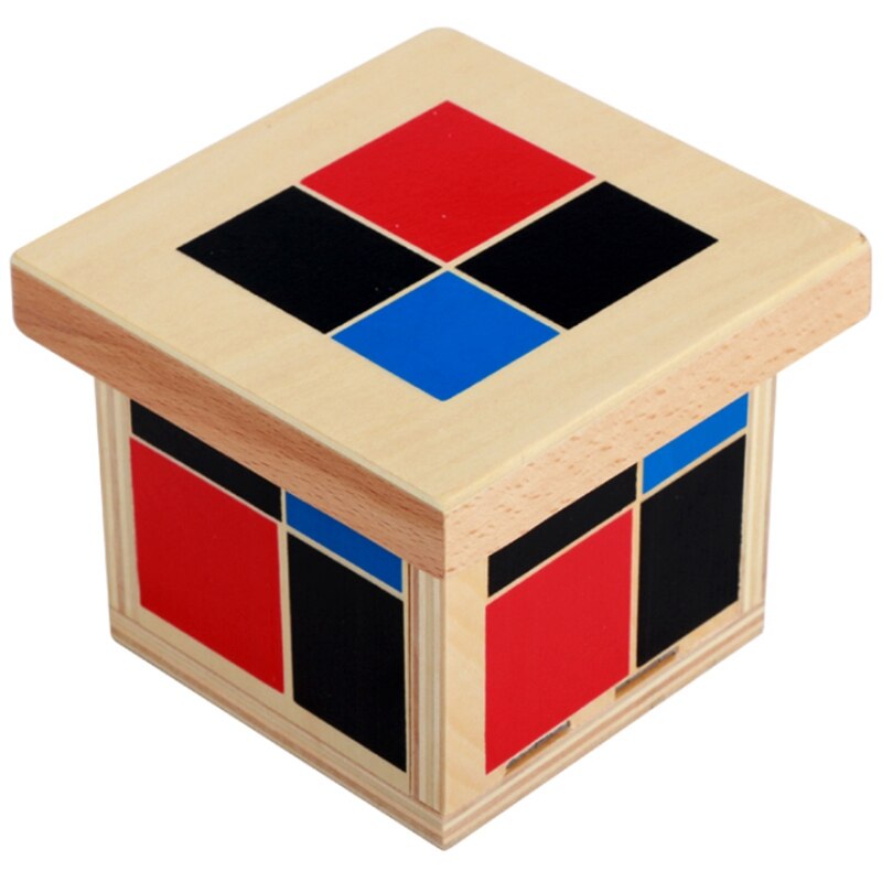 Apprendimento precoce Giocattoli Educativi di Legno Quadrato per I Più Piccoli in Età Prescolare: Default Title