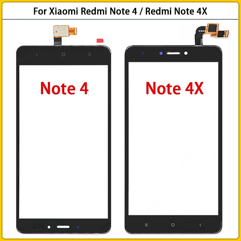 Nieuw Voor Xiaomi Redmi Note4 Note 4X Touch Screen Panel Digitizer Sensor Voor Redmi Note 4 Lcd Voor Glas Lens touchscreen Vervangen