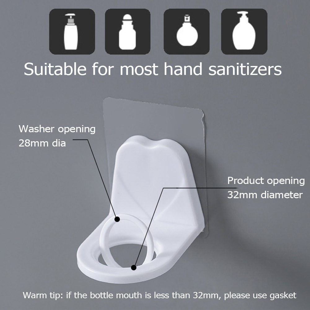 Hand Sanitizer Holder Wall Mounting Shower Gel Bottle Hook Racks Shampoo Hanging for Household Bathroom Ornaments