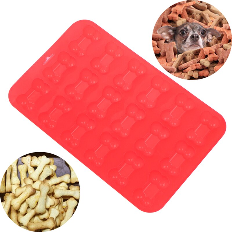 18 rooster rode siliconen chocolade mal lade hondenbotvormige ijsblokjes taartdecoratie mal goed