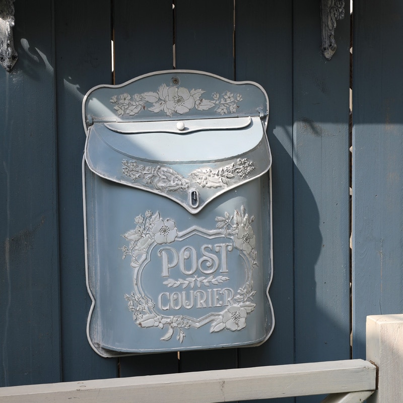 Garden Outdoor Mailbox Retro Style Letter Box Metal Wall Mounted Post Farmhouse Post Decoration Crafts