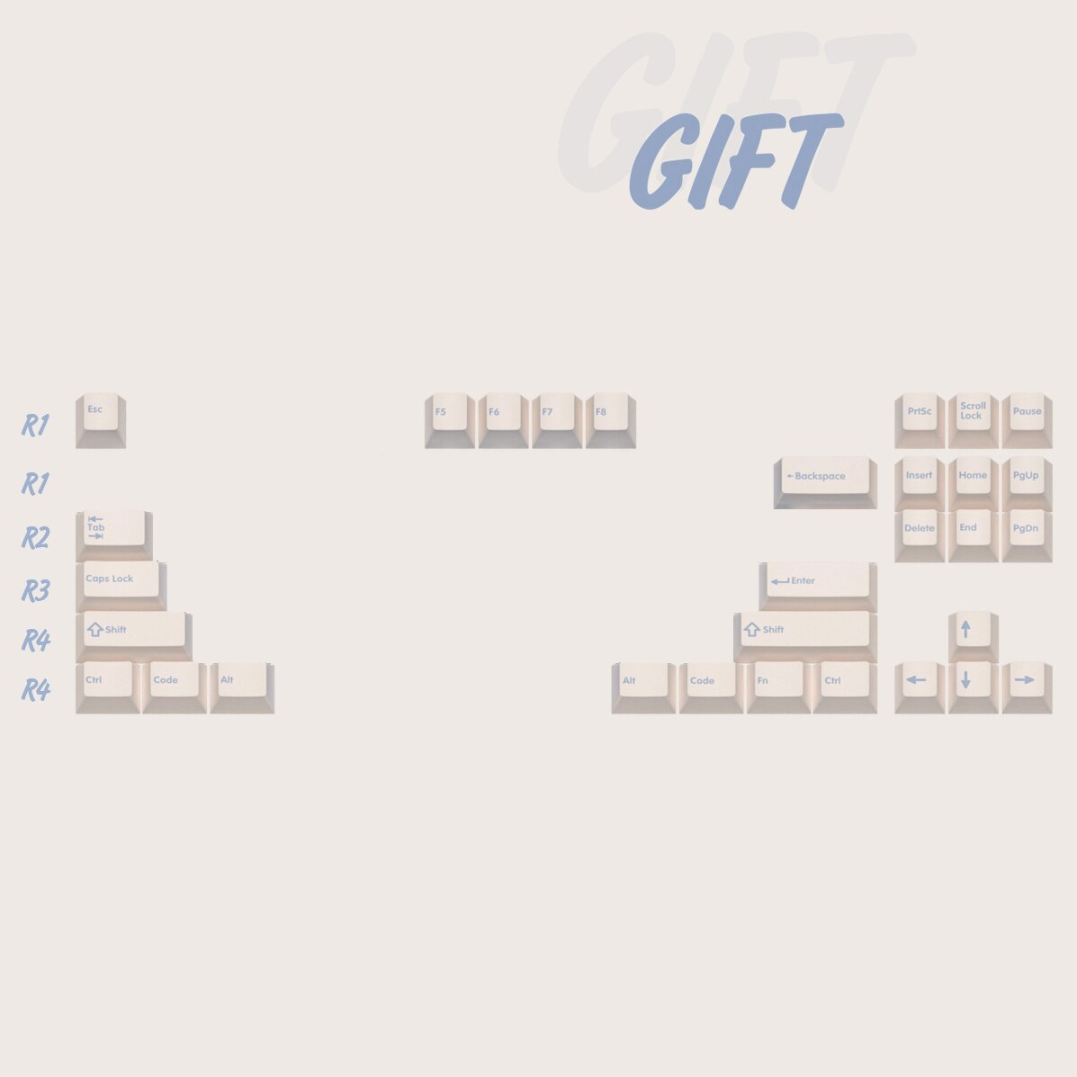 DOMIKEY Zero-G Studio Cherry Profile Keycaps For Mechanical Keyboard Double-Shot Triple-Shot PBT Keycap For GH60 GK64 RK87: Mod